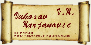 Vukosav Marjanović vizit kartica